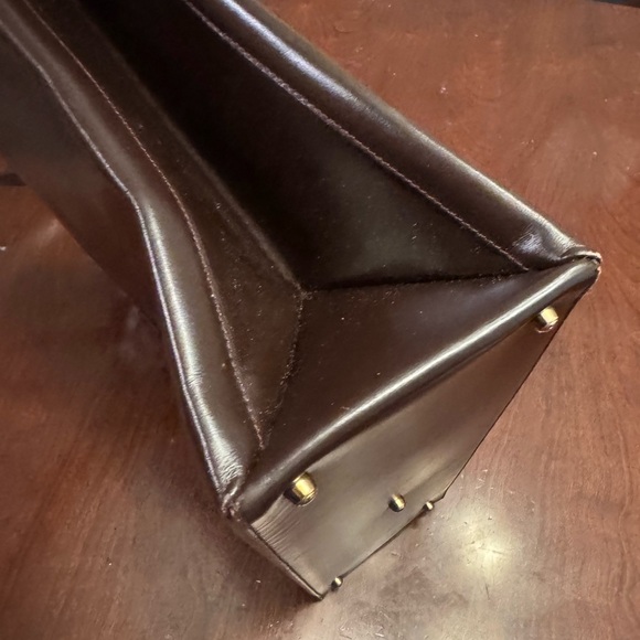 Gorgeous Vintage Gucci Chocolate Brown Leather Tote 🤎 - Picture 14 of 15